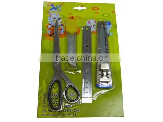 Good quality line scissor, Safty Sewing scissor with cover, plastic thread cutting scissor
