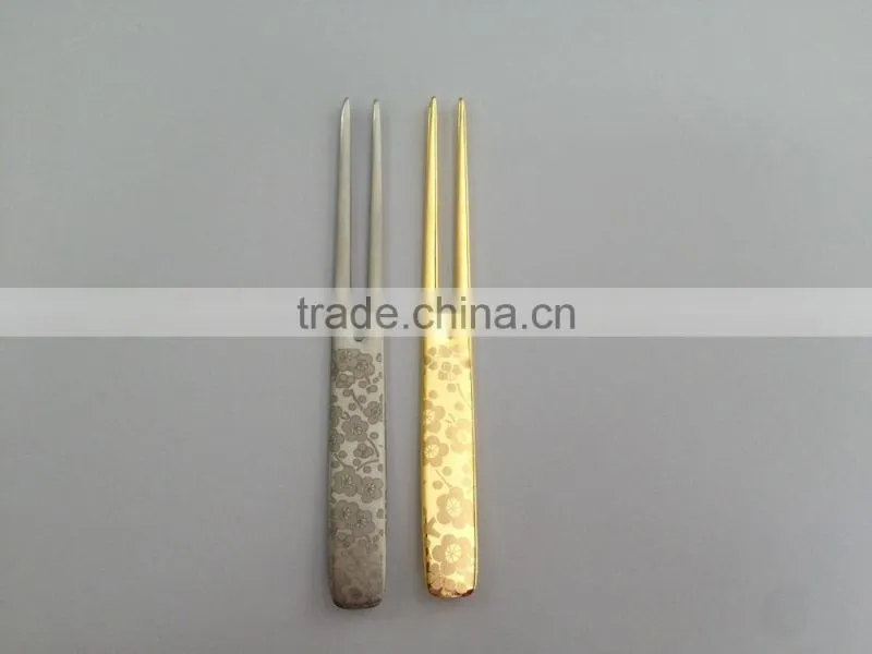 SUS304 Stainless Steel Kanzashi Pick Fork Japanese Dessert Fork Flat Design