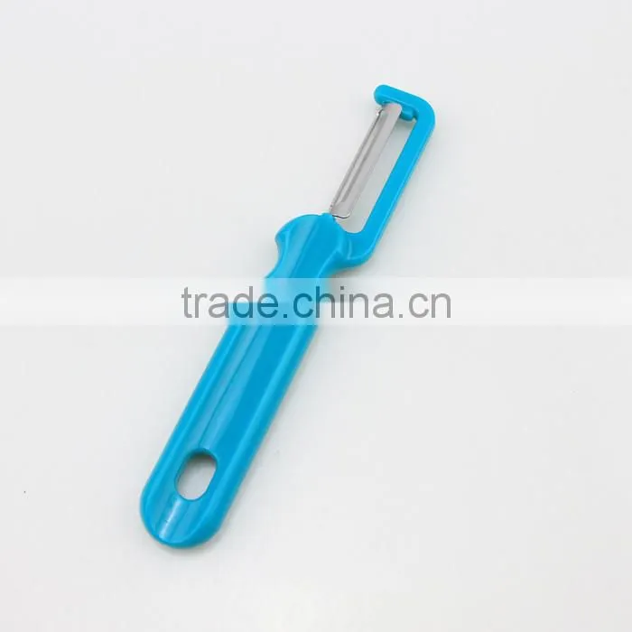 Plastic Flat Handle Stainless Steel Blade Vegetable Peeler