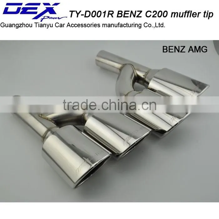 Best price high quality car part tuning b-enz amg c200 exhaust muffler tip