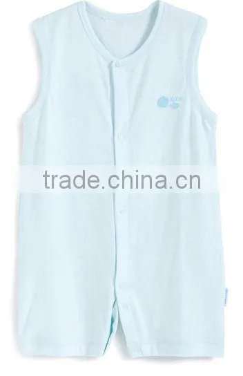 the baby clothing 100% cotton plain baby rompers wholesale