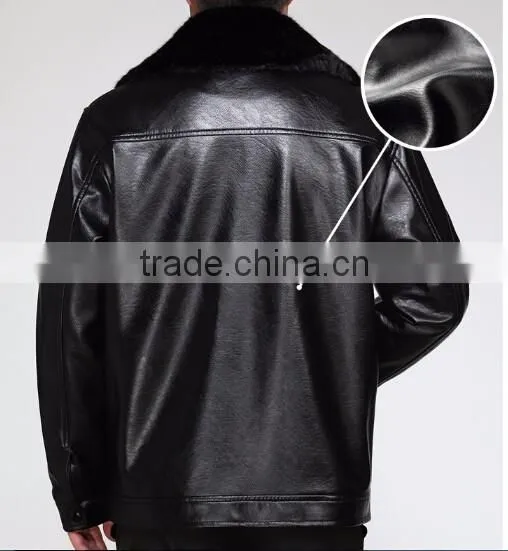 Customized manufactorying middle-aged and elder man father-wear fur coats jackets with fur