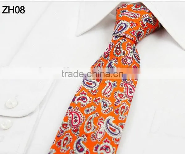 HD-TS56 Digital printing natural silk neck tie with gift box
