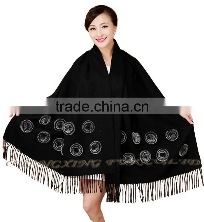 CX-B-P-36B Women 2015 New Hot Fashion Pashmina Scarf With Tassel