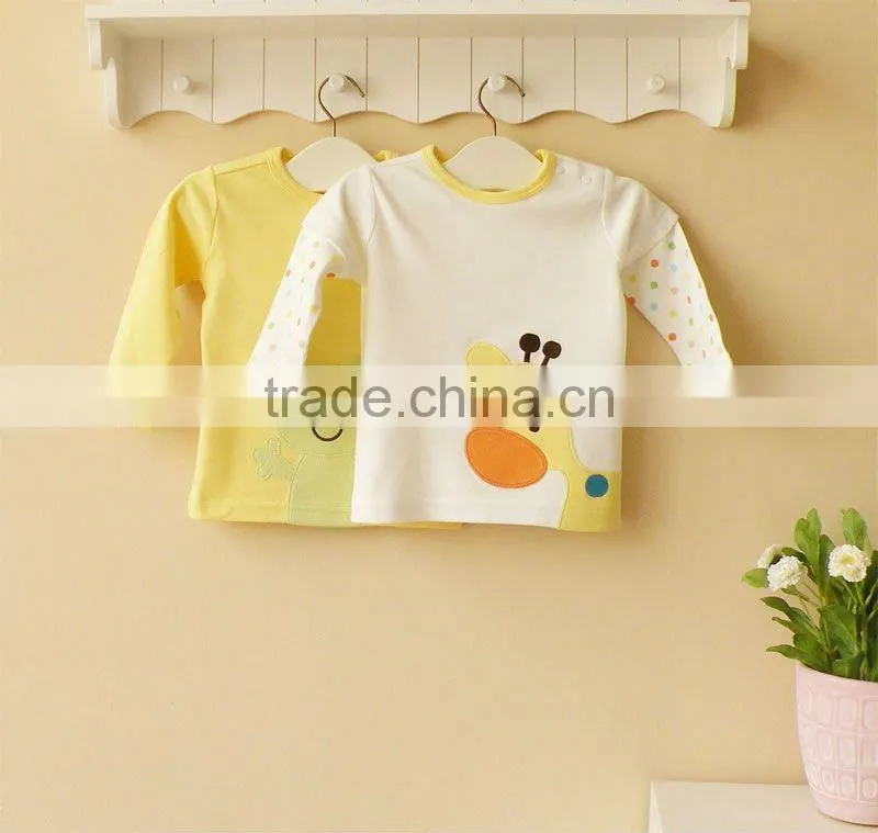 mom and bab 2013 Spring baby clothing 100% cotton long t shirt