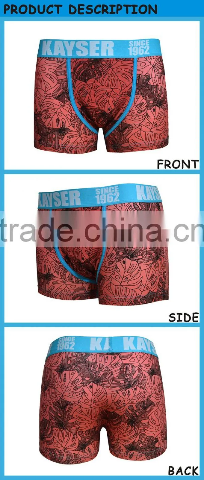 On Sale Customized Image Sexy Men's Boxer Brief Underwear