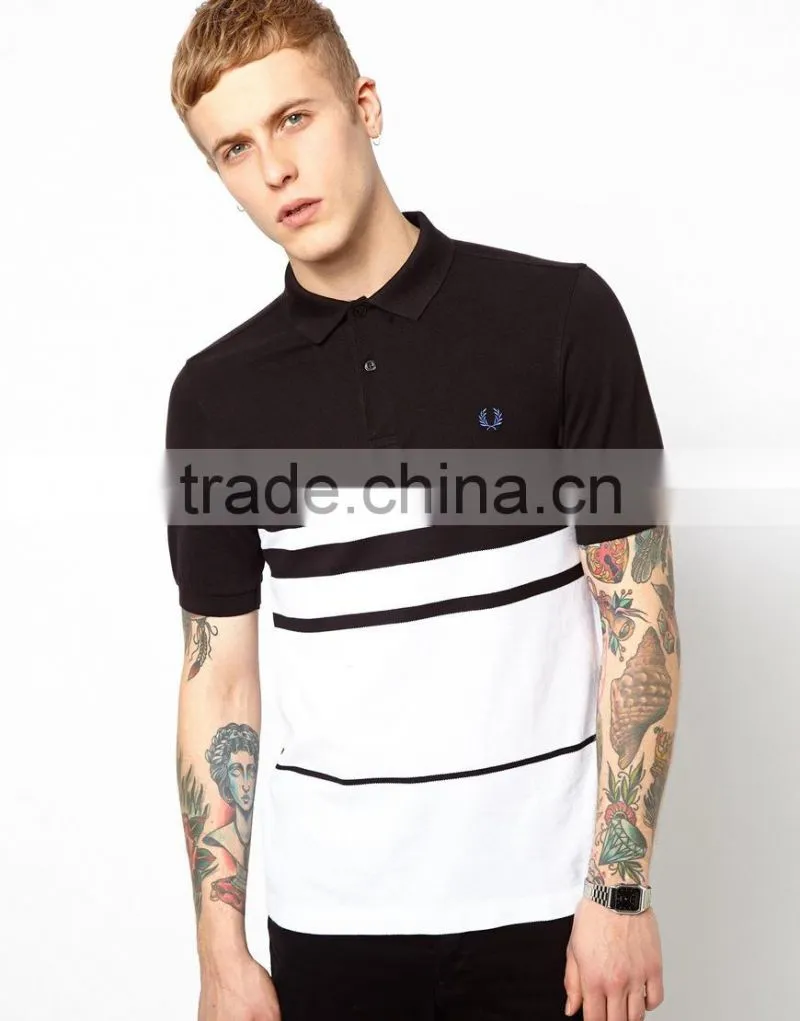 Men's high-quality automatic stripe polo shirt, bulk polo shirts