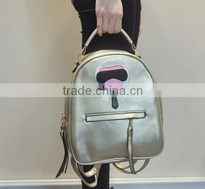 Ladies big size tote hollow bags women handbag with inner little shoulder bag