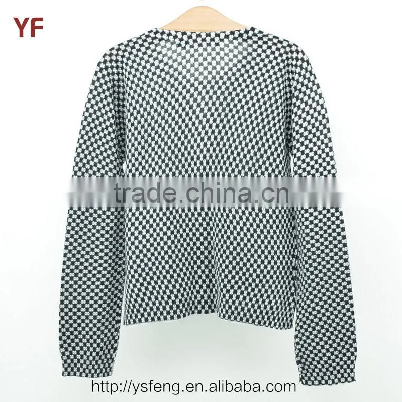 Print Cardigan Woolen Kids Knitted Sweater Designs For Children
