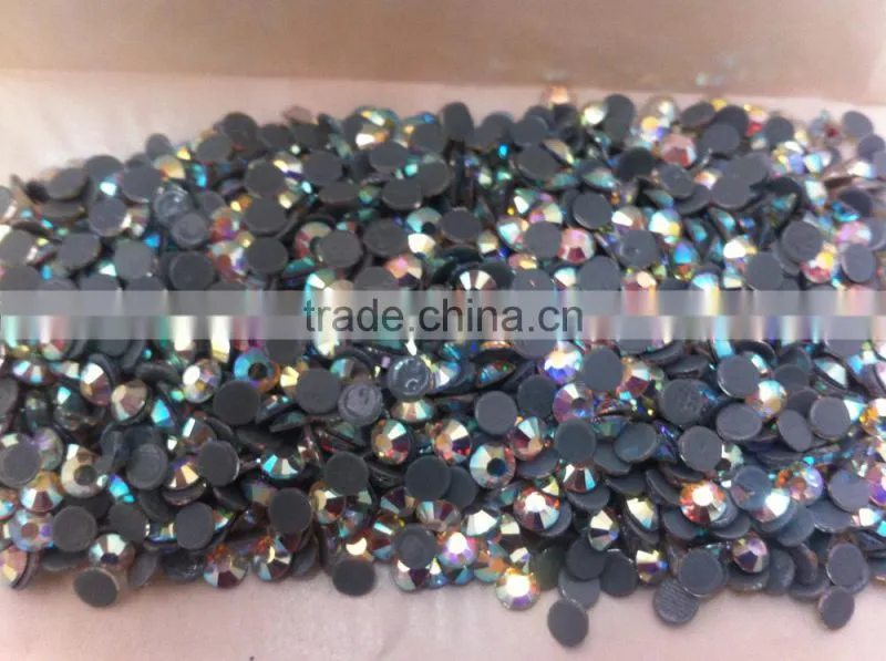 redAB hot fixed rhinestone with grey glue