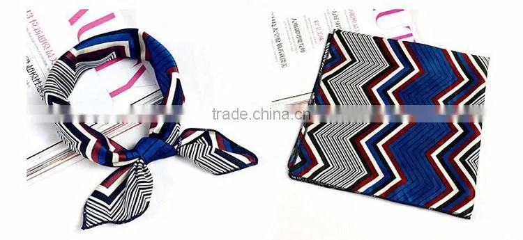 Customized Fashion High Quality Ladies Silk Scarf 50*50