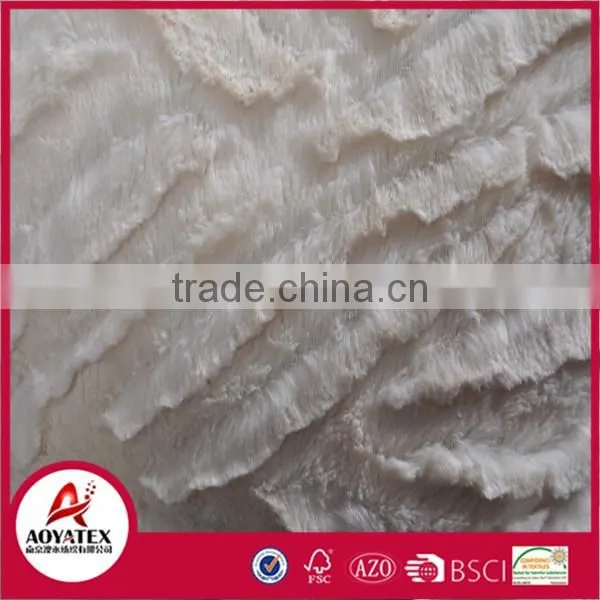 Stripe brushed fake fur cushion, solid fake fur cushion with filling, fashionable cushion factory