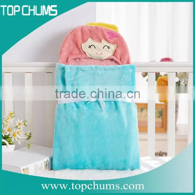 100 Polyester High Quality Luxury baby poncho