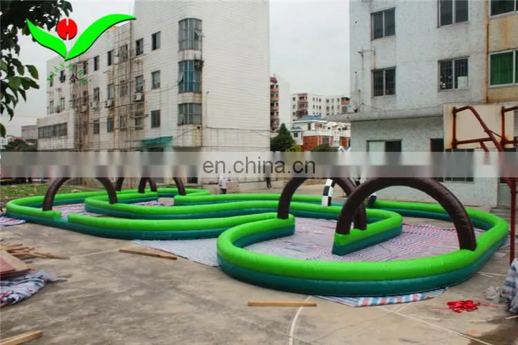 2018 outside go kart inflatable games air track