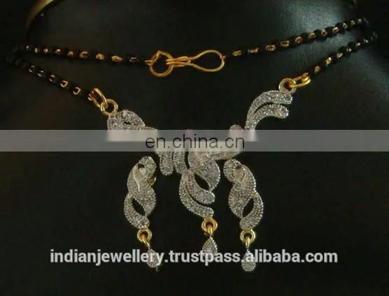 Cubic zircon pendant necklace exporter, wedding pendant necklace manufacturer