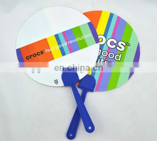 wholesale custom pp hand fan