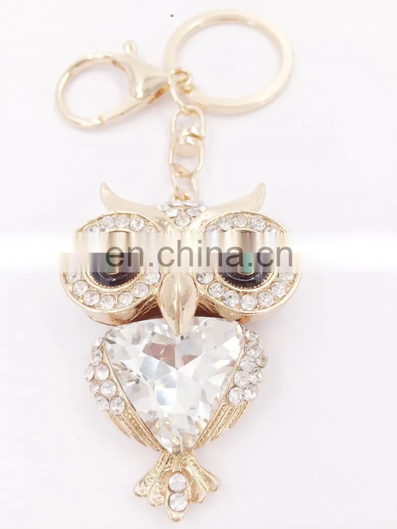 Fashion Cute Owl Keychain Key Chain Ring Holder Gift Women Bag Pendant