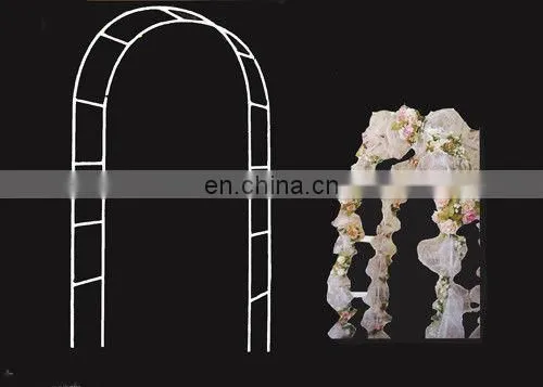 WHITE METAL DECORATIVE ARCH