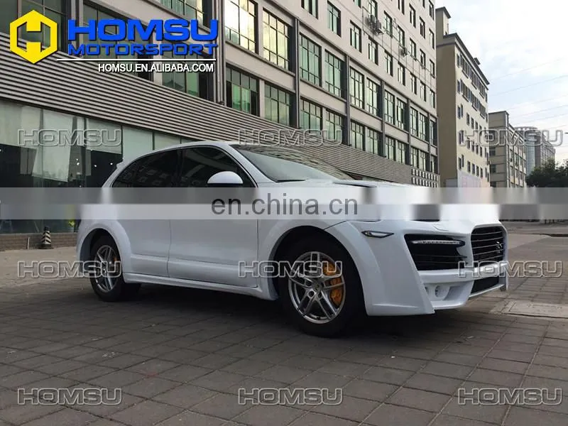 FRP material 1:1 to T-ART original style car spare parts wide body kit front bumper with exhaust tips for porsce 958