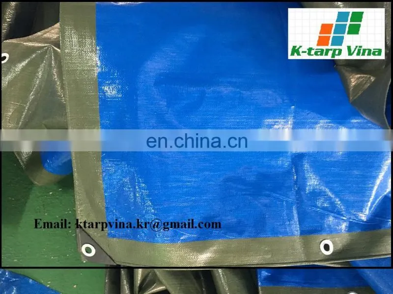Olive Green Blue, Heavy duty tarpaulin, Korean Standard, water proof