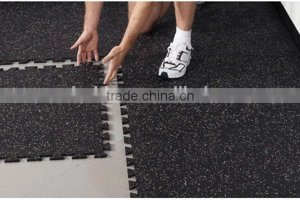 Gym Rubber flooring/ Interlocking rubber flooring