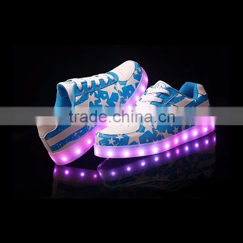 Hot Sale Gold led Shoes Silver led Shoes Fashion Adults Light Up Shoes Wholesale For Retails