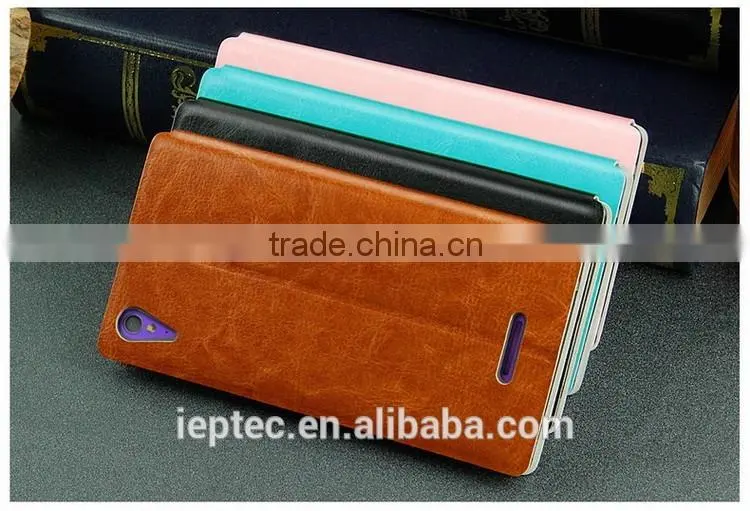 MOFi RUI Series PU Leather Phone Flip Cover Case for Sony Xperia T3, M50W, Back Cover for Sony Xperia T3