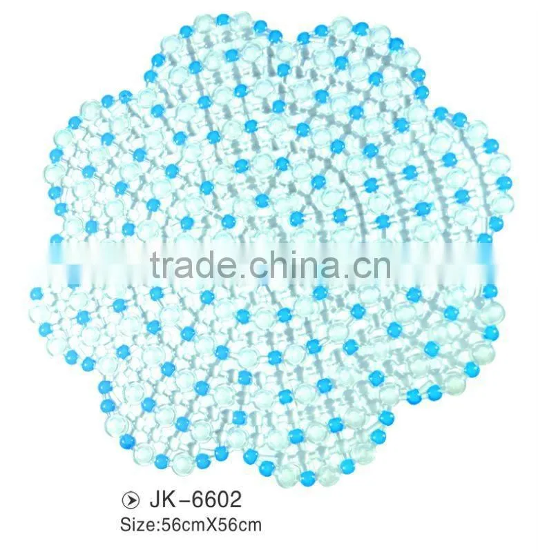 lowest price flower shaped pvc bath mat