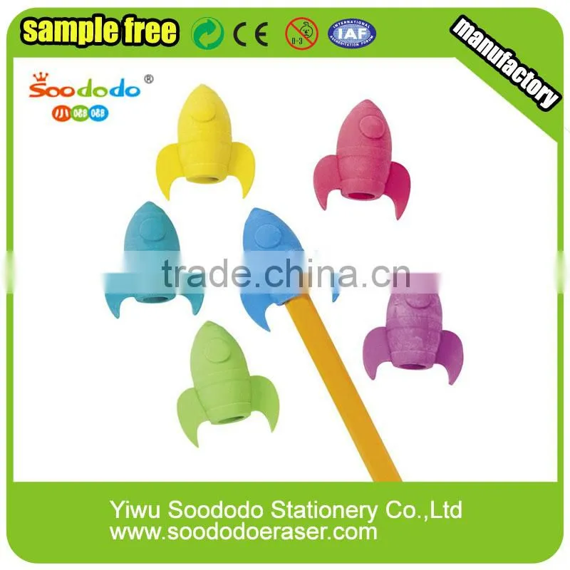 Mini Pencil Topper Rocket Eraser For Promotional Gifts