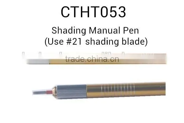 Permanent Makeup Microblading Use #21 Round Shading blade Eyebrow Tattoo Shadow Manual Pen
