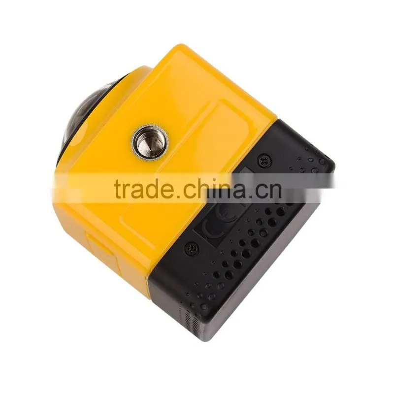 2016 Newest Panorama Action Camera 360x190 Degree with WiFi for Android IOS APP Preview & Playback - Cube 360