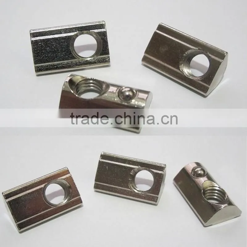 m8-45 roll in t nuts with ball spring wholesale wheel nut nut/bolt