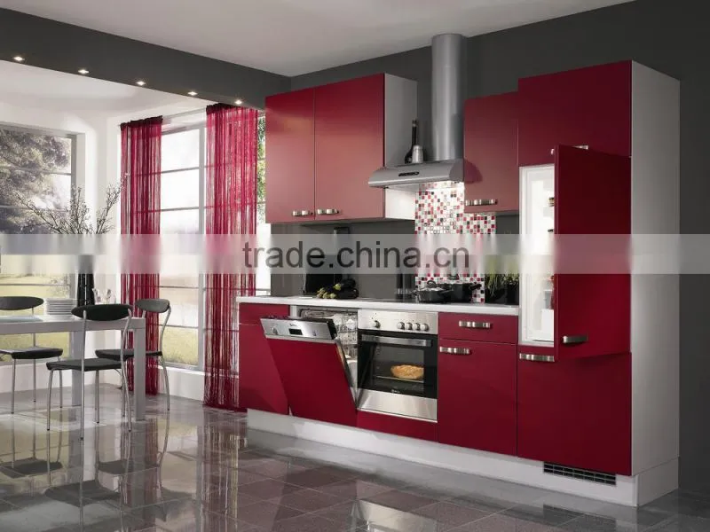 New Chinese style lacquer kitchen cabinet in futuristic styles,kitchen cabinet led lights