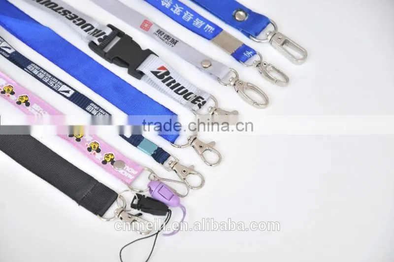 2015 promotional wholesale polyester lanyards