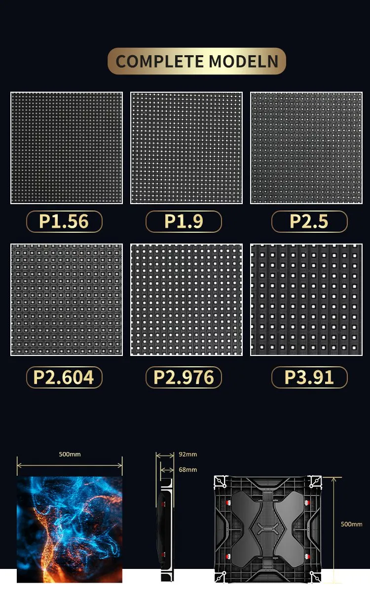 Full-color SMD Indoor Animation Led Display for Concert Stage Banquet LED Rolling Flexible Floor Led Tiles