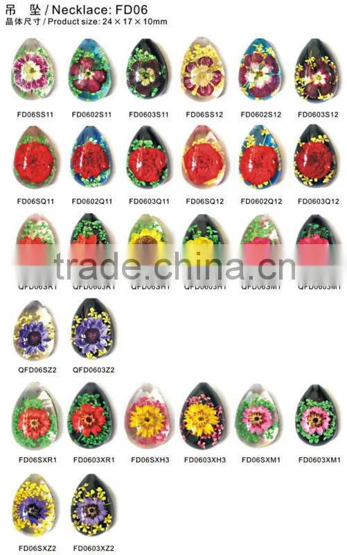 Real insect flower sea life embedded Wholesale fashion women necklace