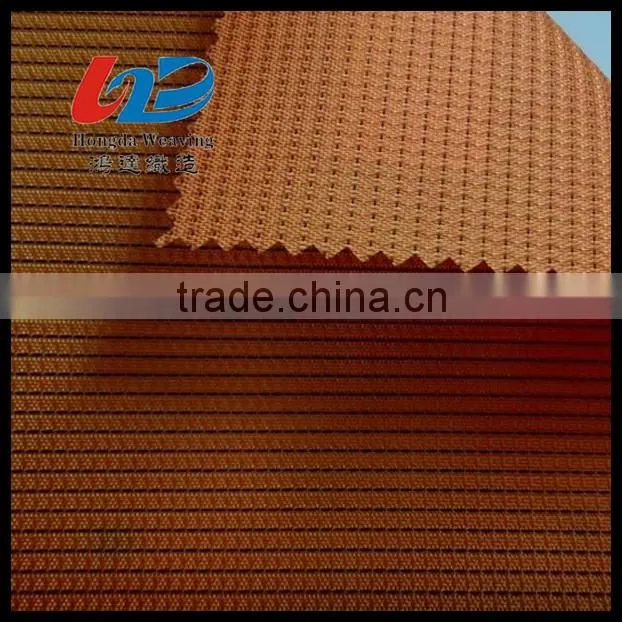 Polyester Yarn DYED Black Stripe Woven Dobby Fabric With PU/PVC Coating For Bags/Luggages/Shoes/Tent Using