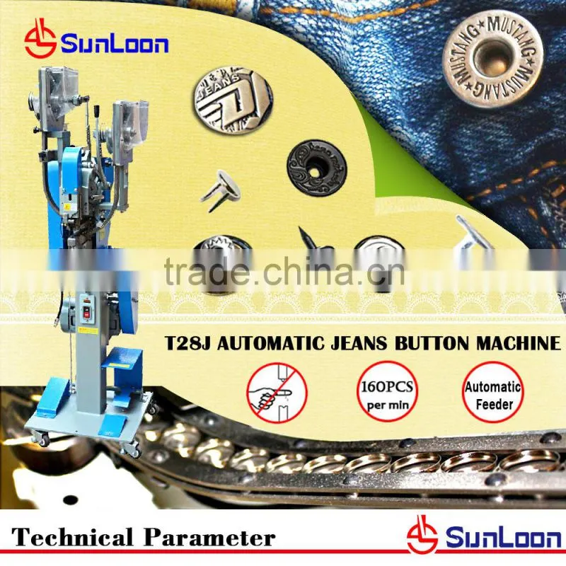 The Newest Best sell black shank jeans buttons machine