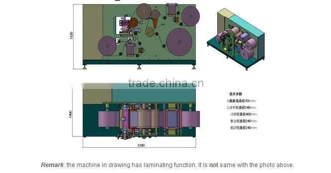 WHT350 The cheapest No-scratch BOPP tapes Hot Melt Coating & Laminating Machine