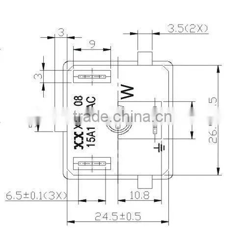 15A/10/ 125V/250V American or Euro multi socket