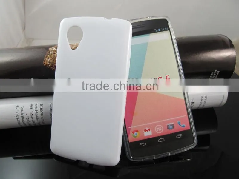 Frosted design jelly TPU cell phone/mobile case/cover for Google Nexus 5