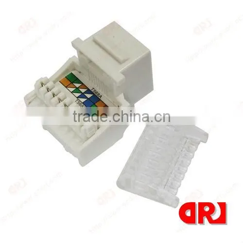 RJ45 Duckbill White Female CAT6 UTP Keystone Jack