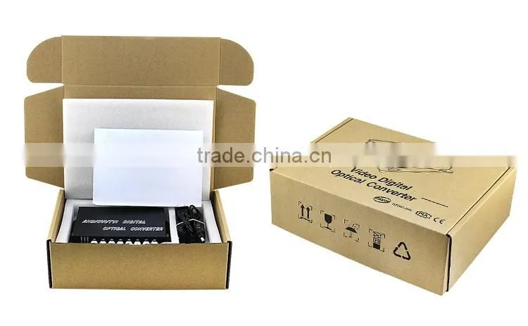 CCTV HD TVI/HDCVI/AHD 1/2/4/8/16/ch fiber optic video converter 8Ch HD TVI Video+1Ch RS485 data