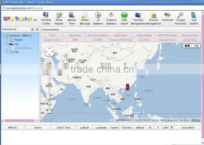 TK103-B gps rfid tracking systems by SMS and website software