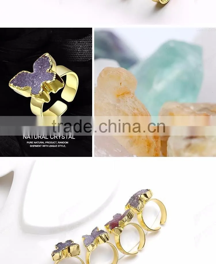 2016 latest gold ring designs, Natual stone gold rings