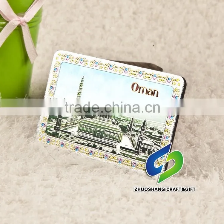 Hot Selling Wholesale special customed SCENERYaluminium foil fridge magnet/Fridge magnet