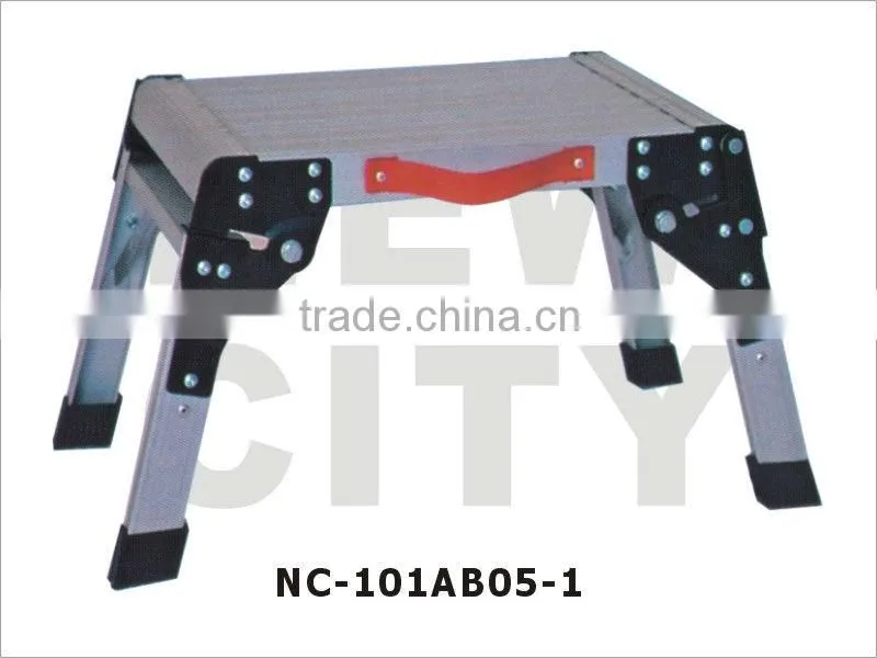 American supermarkets Hot sale Adjustable Aluminium Platform Ladder