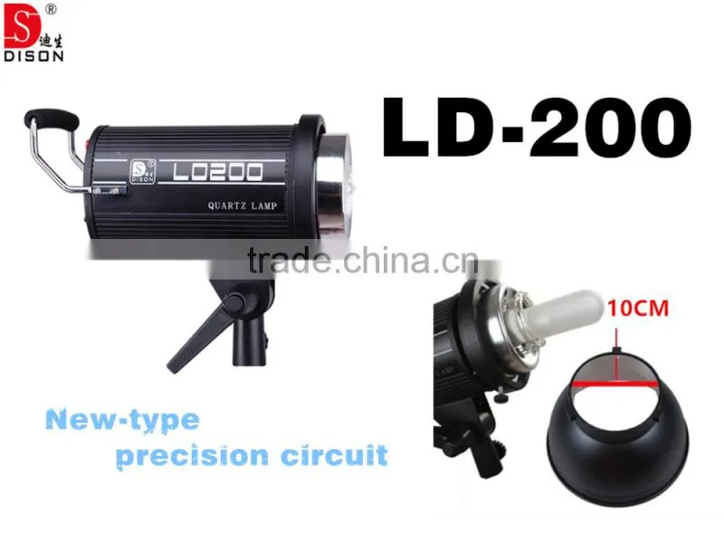 Dison mini type 200W LED studio light with ring flash, digital led video camera light
