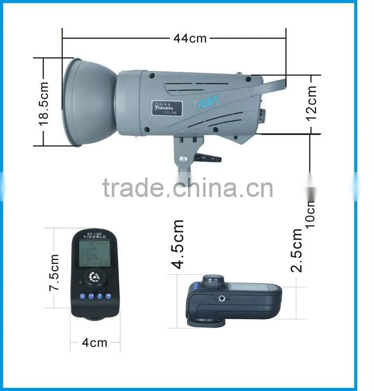 CF-300 300W electronical studio battery powered stage can usd flashing lighting