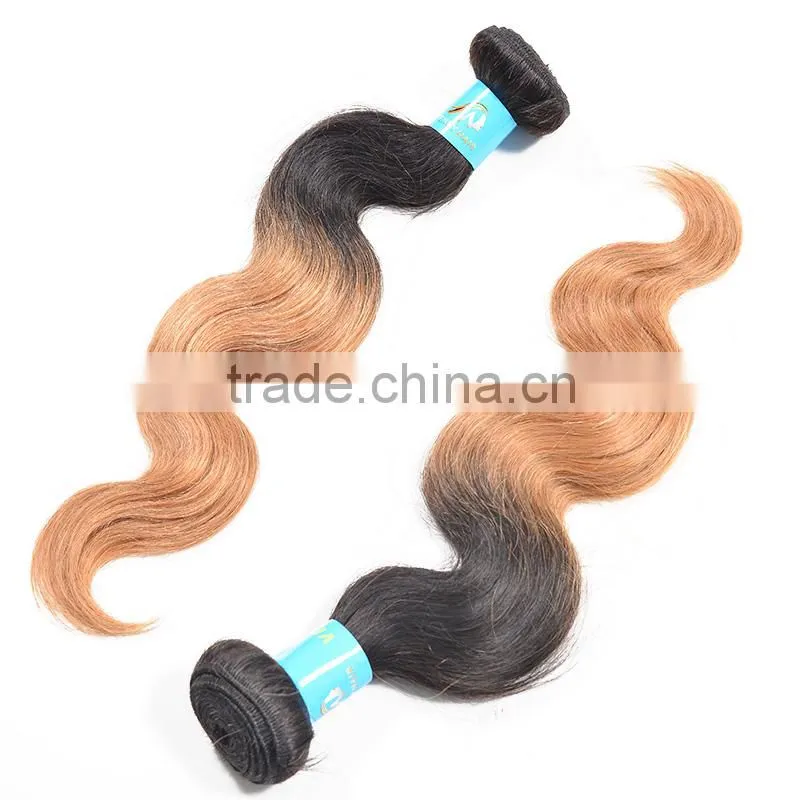 8a Ombre Color 12in- 30in Indian Virgin Remy Body Wave Hair Extension